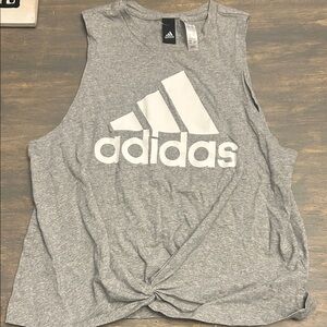 Adidas Women's Gray Muscle Tee